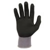 Proflex By Ergodyne Nitrile-Coated Gloves Microfoam Palm 12-Pair, Gray, Size M 7000-12PR